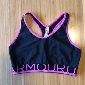 Under Armour Pink/ Black Sportsbra- Size S (EUC)